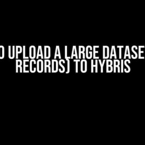 How to Upload a Large Dataset (10M Records) to Hybris